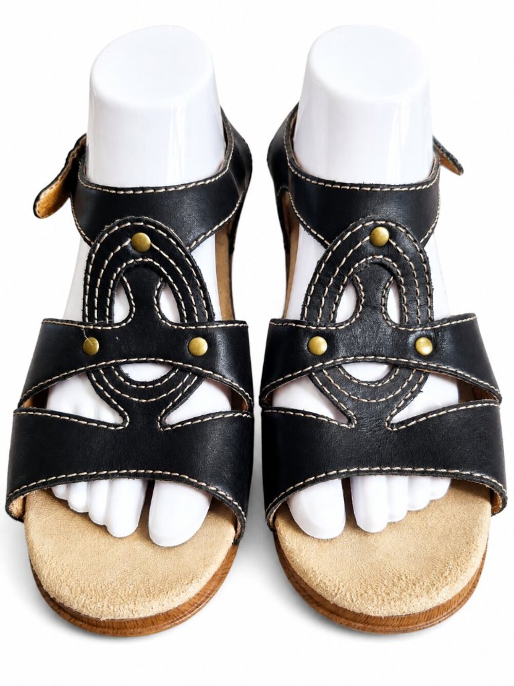 Dansko Leather Comfort Sandals EU 41 / US 10.5-11 Black Boho Walking Fisherman